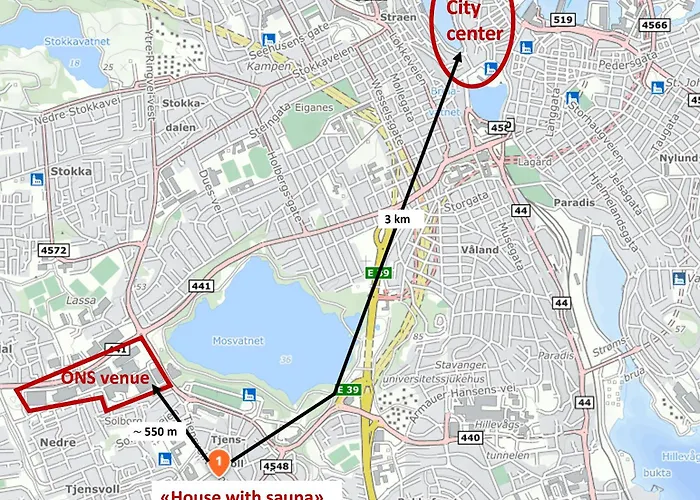 בית נופש House 5 Min Walk From Ons, Three Bedrooms סטוונגר
